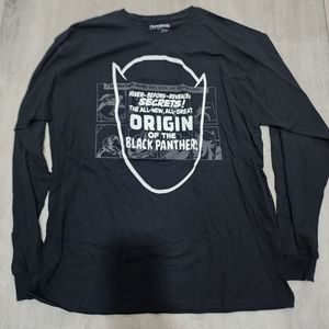 Marvel Black Panther black long sleeve